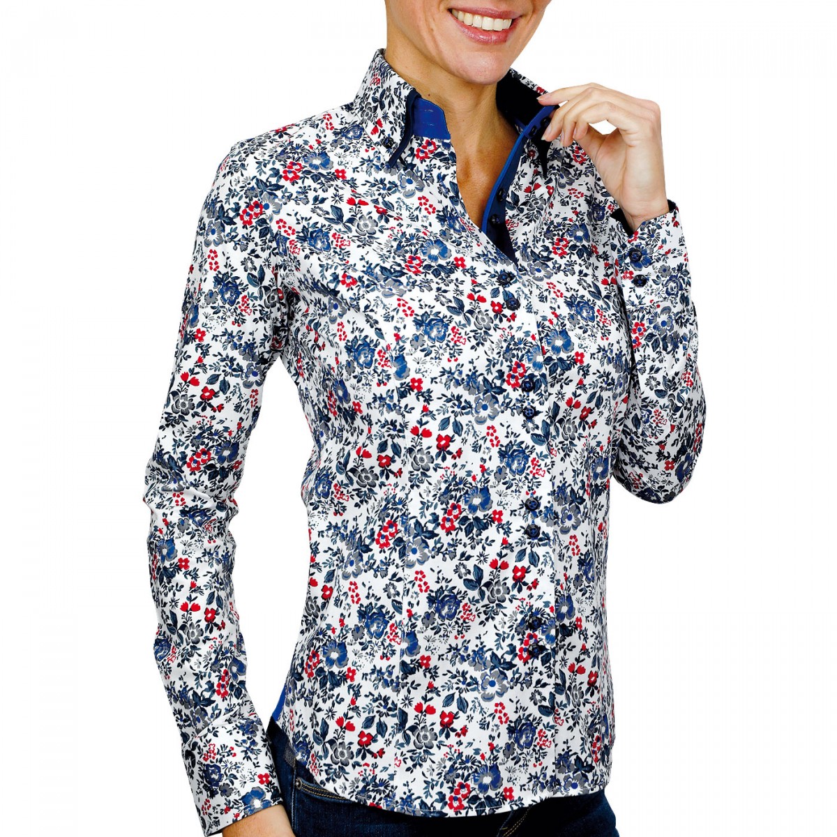 camisa mujer flores