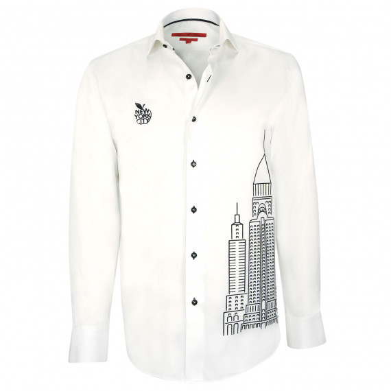 Chemise brodéeNEW YORK Andrew Mac Allister YP3AM1