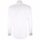 Camisa de moda entallada con cuello mao