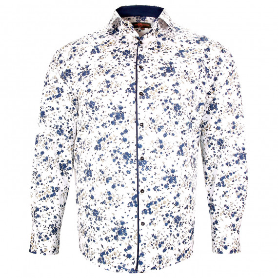 Camisa tejido estampado talla grande floreale-aa4db1