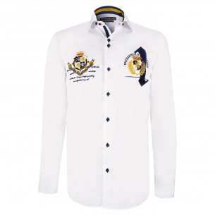 Camisa ajustada bordada UNO-AA8EB1