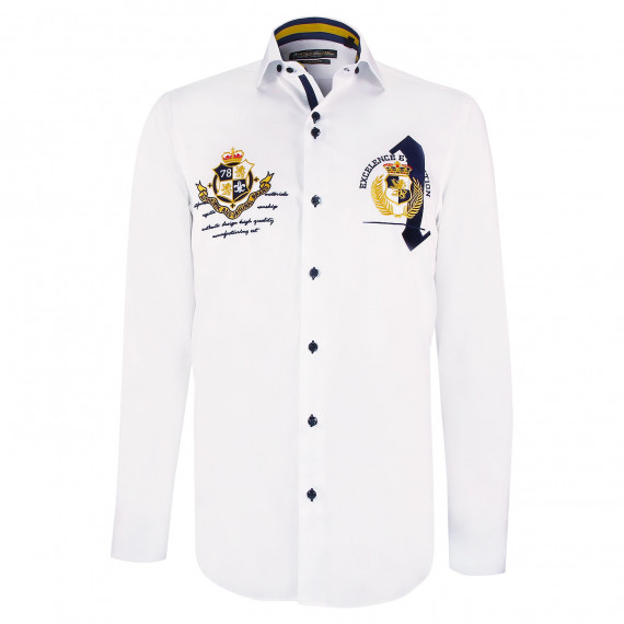 Camisa ajustada bordada UNO-AA8EB1
