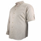 Camisa talla grande tejido de lino y algodón AD6DB1