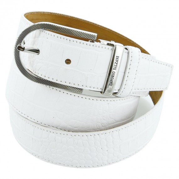 Ceinture cuir CROCO Emporio balzani A12001134-400