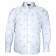 Camisa talla grande tejido estampado