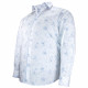 Camisa talla grande tejido estampado