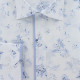 Camisa talla grande tejido estampado
