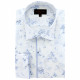 Camisa talla grande tejido estampado