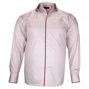 Camisa talla grande tejido estampado