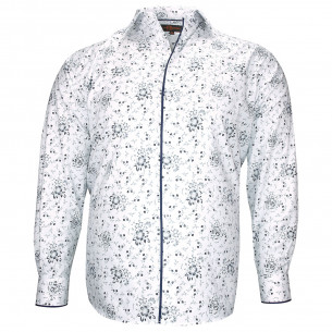 Camisa talla grande tejido estampado FIORBLU AE3EB1