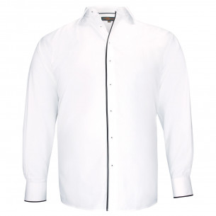 Camisa de talla grande en tejido liso y trenzado BORNERO AE5DB1
