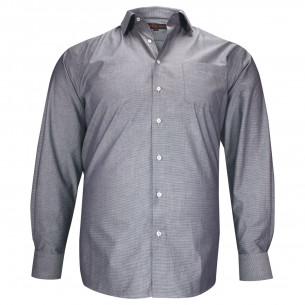 Camisa de talla grande en tejido texturizado con estampado TONOGIO AE6DB1