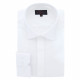 Camisa de talla grande en tejido texturizado con cuello oculto DINOZZE AE11DB1