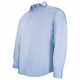 Camisa de talla grande en tejido texturizado con cuello oculto DINOZZE AE11DB2