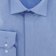 Camisa de talla grande en tejido texturizado con cuello ocultoDINOZZE AE11DB3