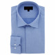 Camisa de talla grande en tejido texturizado con cuello ocultoDINOZZE AE11DB3