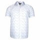 Camisa de manga corta de talla grande con tejido estampado PALMA AE1DBMC1