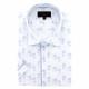Camisa de manga corta de talla grande con tejido estampado PALMA AE1DBMC1
