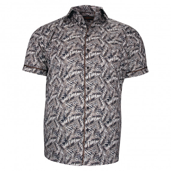 Camisa de manga corta de talla grande con tejido estampado LUTTO AE2DBMC1