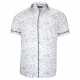 Camisa de manga corta de talla grande con tejido estampado VEGELI AE3DBMC1