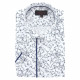 Camisa de manga corta de talla grande con tejido estampado VEGELI AE3DBMC1