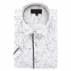 Camisa de manga corta de talla grande con tejido estampado GIVELI AE4DBMC1