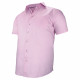 Camisa lisa de manga corta de talla grande BELAROSA AE6DBMC1