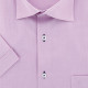 Camisa lisa de manga corta de talla grande BELAROSA AE6DBMC1
