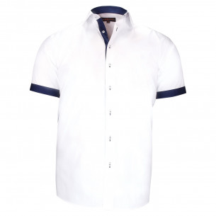 Camisa de talla grande con tejido liso en contraste RIVERA AE8DBMC1