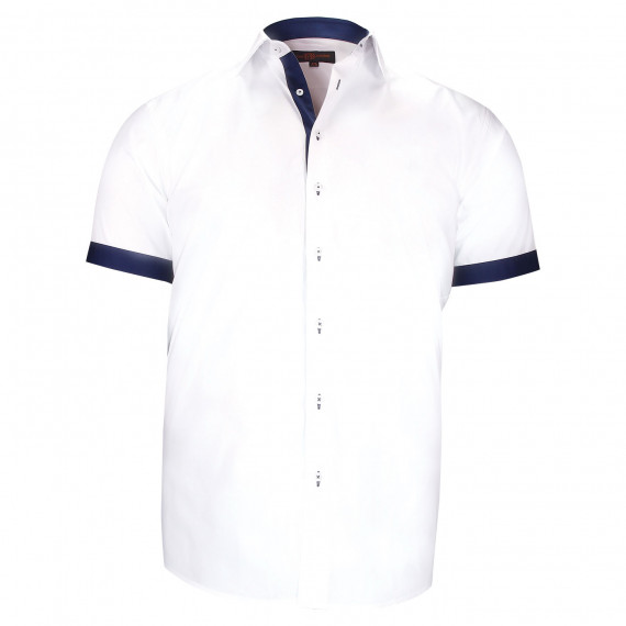 Camisa de talla grande con tejido liso en contraste RIVERA AE8DBMC1