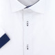 Camisa de talla grande con tejido liso en contraste RIVERA AE8DBMC1