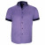 Camisa de talla grande con tejido liso en contraste VIOSSO AE9DBMC1