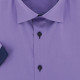 Camisa de talla grande con tejido liso en contraste VIOSSO AE9DBMC1