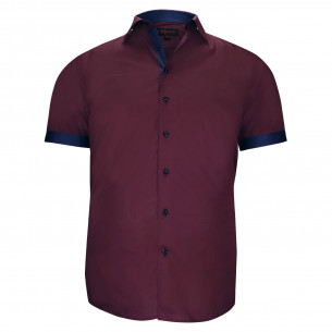 Camisa de talla grande con tejido liso en contraste VIOSSO AE9DBMC2