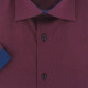 Camisa de talla grande con tejido liso en contraste VIOSSO AE9DBMC2