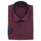 Camisa de talla grande con tejido liso en contraste VIOSSO AE9DBMC2