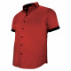 Camisa de talla grande con tejido liso en contraste ROSSONERO AE10DBMC1