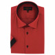 Camisa de talla grande con tejido liso en contraste ROSSONERO AE10DBMC1