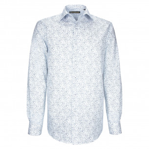 Camisa de corte recto en tejido estampado estructurado STRUCO AE4EB1