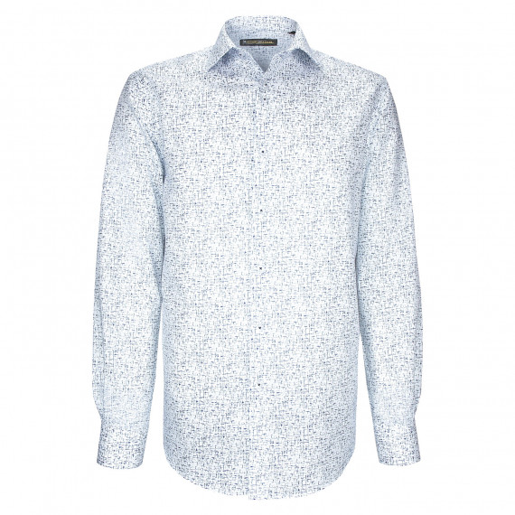 Camisa de corte recto en tejido estampado estructurado STRUCO AE4EB1