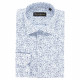 Camisa de corte recto en tejido estampado estructurado STRUCO AE4EB1