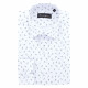 Camisa de corte recto en tejido estampado estructurado FANCARO AE5EB1