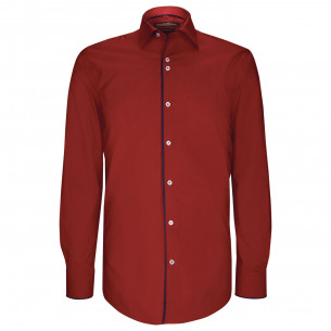 Camisa lisa entallada con ribete GALONI AE7EB1