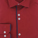 Camisa lisa entallada con ribete GALONI AE7EB1