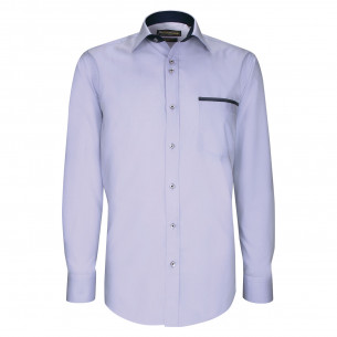 Camisa lisa entallada con ribete de bolsillo TASCOPO AE8EB2