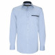 Camisa lisa entallada con ribete de bolsillo TASCOPO AE8EB4