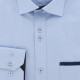 Camisa lisa entallada con ribete de bolsillo TASCOPO AE8EB4