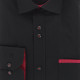 Camisa lisa entallada con ribete de bolsillo TASSORO AE9EB1