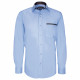 Camisa lisa entallada con ribete de bolsillo TASCOMAR AE9EB1