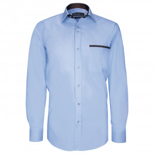 Camisa lisa entallada con ribete de bolsillo TASCOMAR AE9EB1